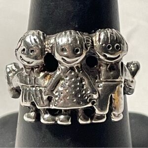 Silver ring 925 sterling silver 6.5 ladies ring Children boys girls ring